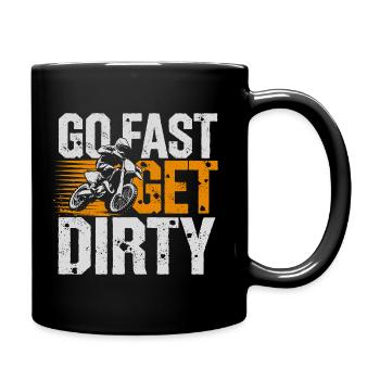 Speed and dirt combined - Full Colour Mug - black - Right