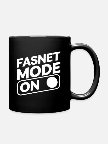 Fasnet Mode On - Tasse einfarbig - Schwarz