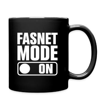 Fasnet Mode On - Tasse einfarbig - Schwarz - Rechts