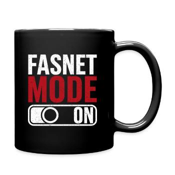 Fasnet Mode On - Tasse einfarbig - Schwarz - Rechts