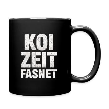 Koi Zeit Fasnet - Carnaval Carnaval - Mug uni - noir - Droite