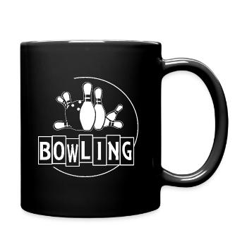 Bowling League Bowlers Bowlers - Full Colour Mug - black - Right