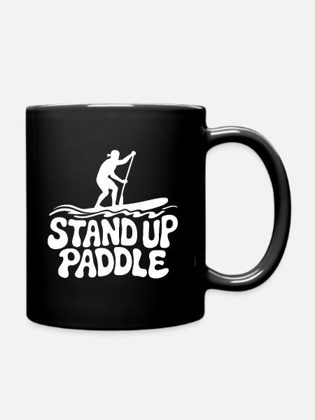 SUP Stand Up Paddle - Tasse einfarbig - Schwarz