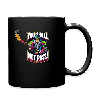 Le joueur de hockey ne doit pas passer la couleur - Mug uni - noir - Droite