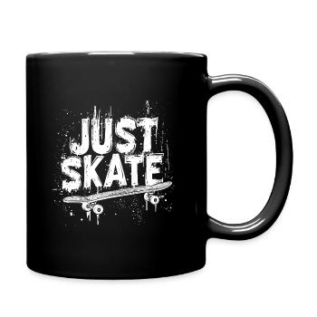 Just the skateboard, only the skateboard, logo - Full Colour Mug - black - Right
