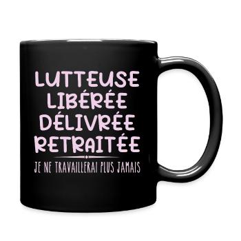 Wrestler feiert Ruhestand mit Humorgeschenk - Tasse einfarbig - Schwarz - Rechts