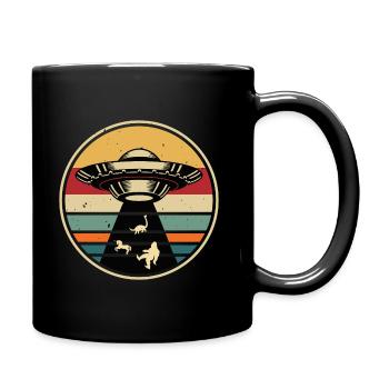 UFO-Bigfoot Nessie Einhorn - Tasse einfarbig - Schwarz - Rechts