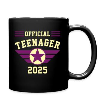 OFFICIAL TEENAGER 2025 - Tasse einfarbig - Schwarz - Rechts