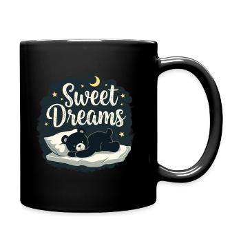 Teddy Bear Sweet Dreams Chemise de nuit officielle - Mug uni - noir - Droite