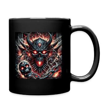 Ventilateur en métal Crâne 3 - Mug uni - noir - Droite