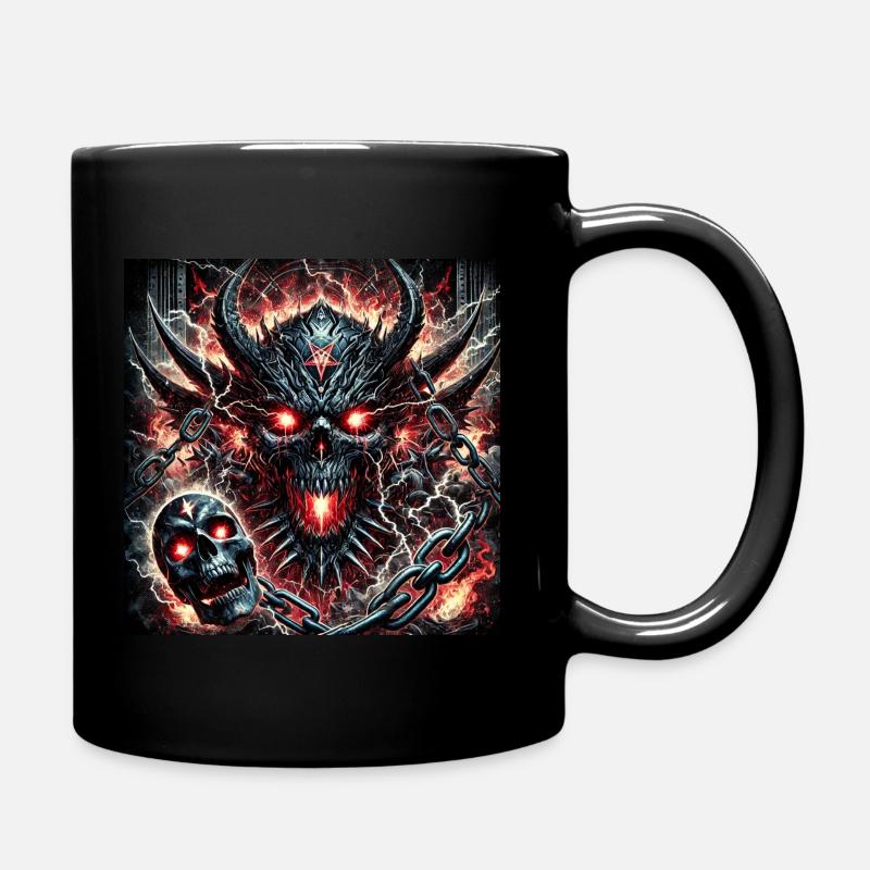Metal Fan Skull 3 - Tasse einfarbig - Schwarz