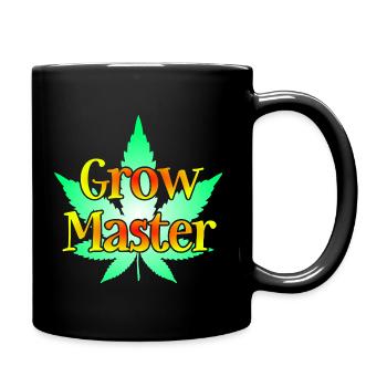 Grow Master - Cannabis - Marijuana - Marihuana - Tasse einfarbig - Schwarz - Rechts