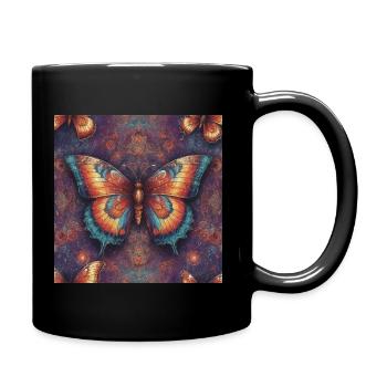 Cosmic Butterfly - Full Colour Mug - black - Right