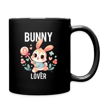 bunny lover - Mug uni - noir - Droite