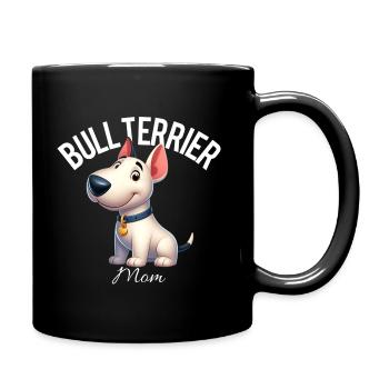 Bullterrier Mama 3 - Tasse einfarbig - Schwarz - Rechts
