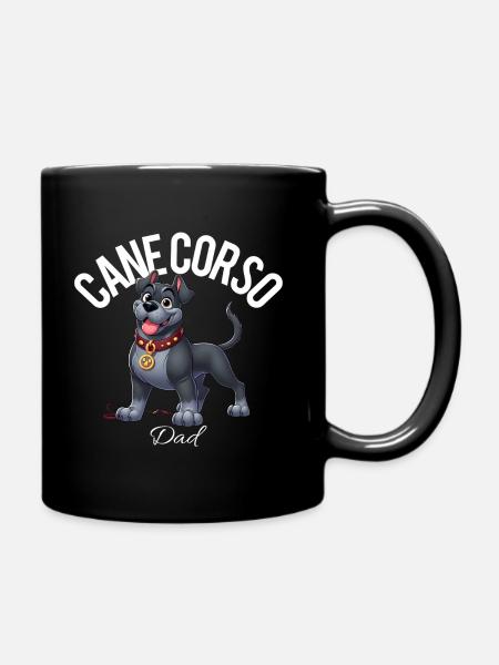 Cane Corso Dad 3 - Full Colour Mug - black