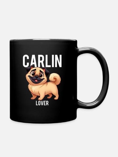 Pug Lover - Full Colour Mug - black