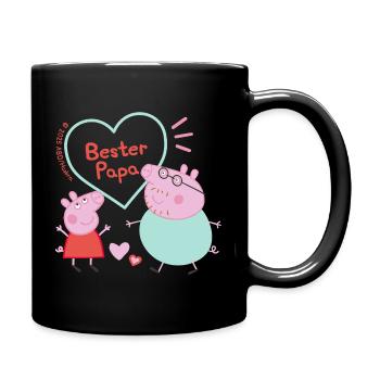 Peppa Pig Design Best Dad - Full Colour Mug - black - Right