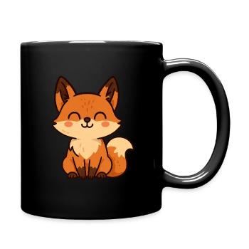 Fox - Full Colour Mug - black - Right