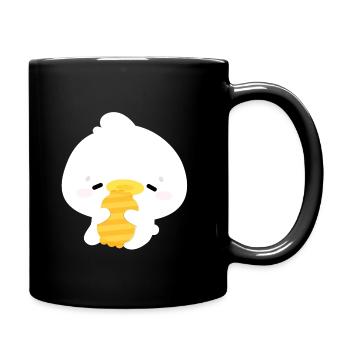 Sleepy Duck - Full Colour Mug - black - Right