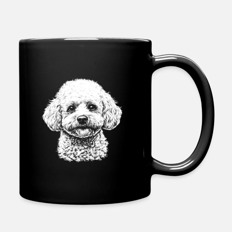 Sweet Bichon Frisé - Dog - Full Colour Mug - black