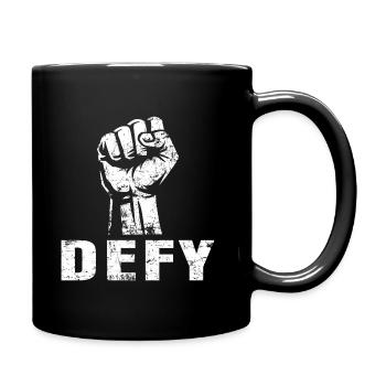 DEFY – Fist of Resistance - Full Colour Mug - black - Right