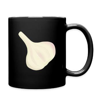 Tête d’ail - Mug uni - noir - Droite