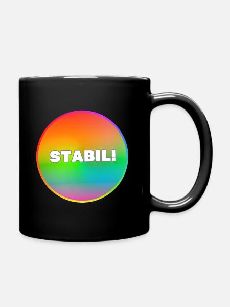STABIL! - Tasse einfarbig - Schwarz