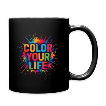 color your life - Full Colour Mug - black - Right