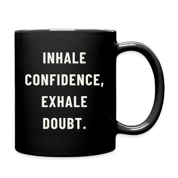 Inhale confidence - Full Colour Mug - black - Right