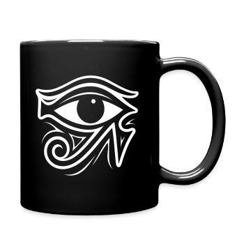 Symbole de l’œil d’Horus en Égypte - Mug uni - noir - Droite