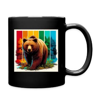 ours - Mug uni - noir - Droite