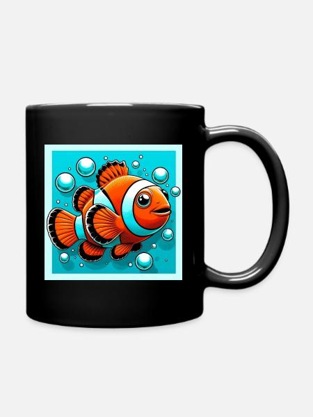 Clownfisch - Tasse einfarbig - Schwarz