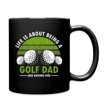 The Best Days Are Spent Golfing Retro Fun Lover - Full Colour Mug - black - Right