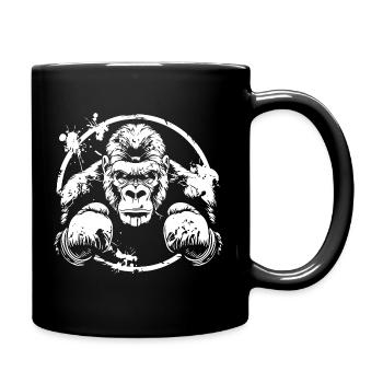 Gorilla Boxer Boxing MMA - Full Colour Mug - black - Right