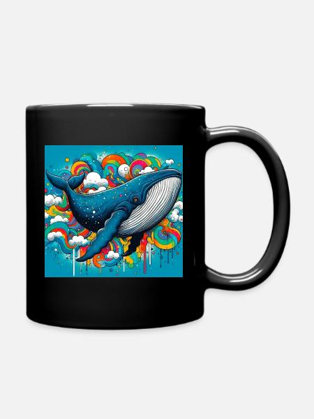 Wal - Tasse einfarbig - Schwarz