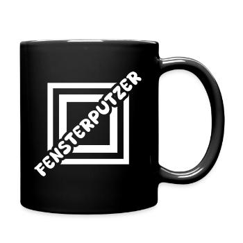 Window cleaning as a job - Full Colour Mug - black - Right