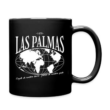 Las Palmas World Map Design - Full Colour Mug - black - Right