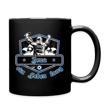 Jena for a lifetime – football - Full Colour Mug - black - Right