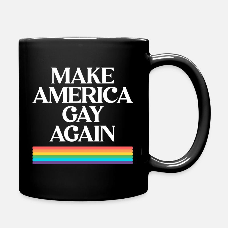 Make America Gay Again - Pride Design - Tasse einfarbig - Schwarz