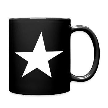 Design simple d’étoile blanche pour les vêtements - Mug uni - noir - Droite