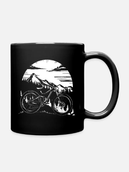 Mountainbike - Tasse einfarbig - Schwarz