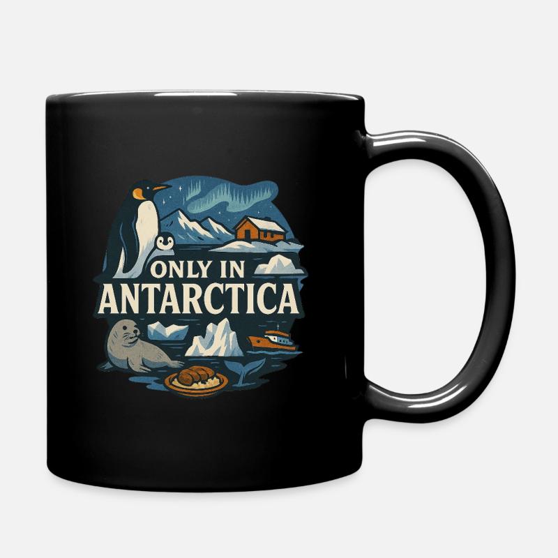 Antarctica - Full Colour Mug - black