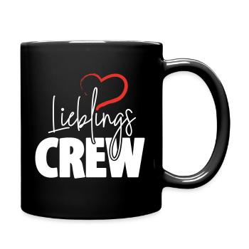 Favorite Crew Heart - Full Colour Mug - black - Right
