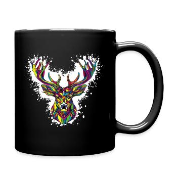 Hirschkopf - Mug uni - noir - Droite