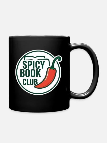 Sticker Emblem – Spicy Book Club - Full Colour Mug - black