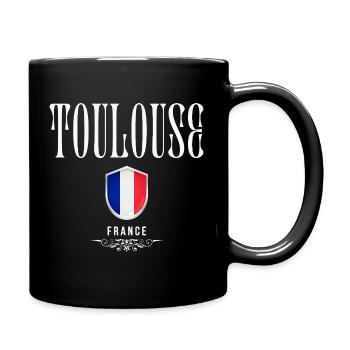 Toulouse, France, design minimaliste élégant - Mug uni - noir - Droite