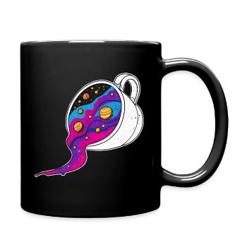Cosmic Coffee Mug Galaxy River - Full Colour Mug - black - Right