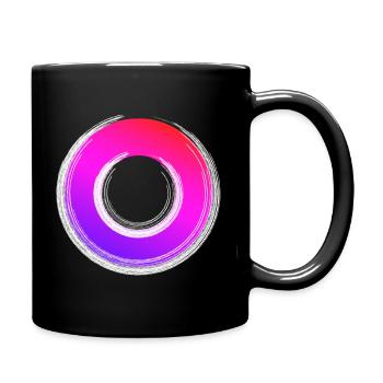 Gradient Ring Glanz - Tasse einfarbig - Schwarz - Rechts