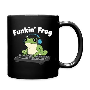 Funkin' Frog DJ in Headphones - Full Colour Mug - black - Right